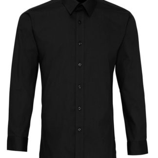 Long Sleeve Poplin Fitted Shirt