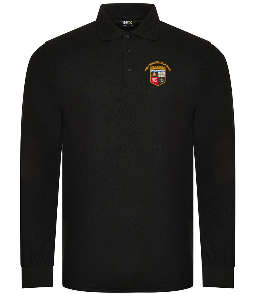 Pro Long Sleeve Piqué Polo Shirt - Kirkintilloch Band