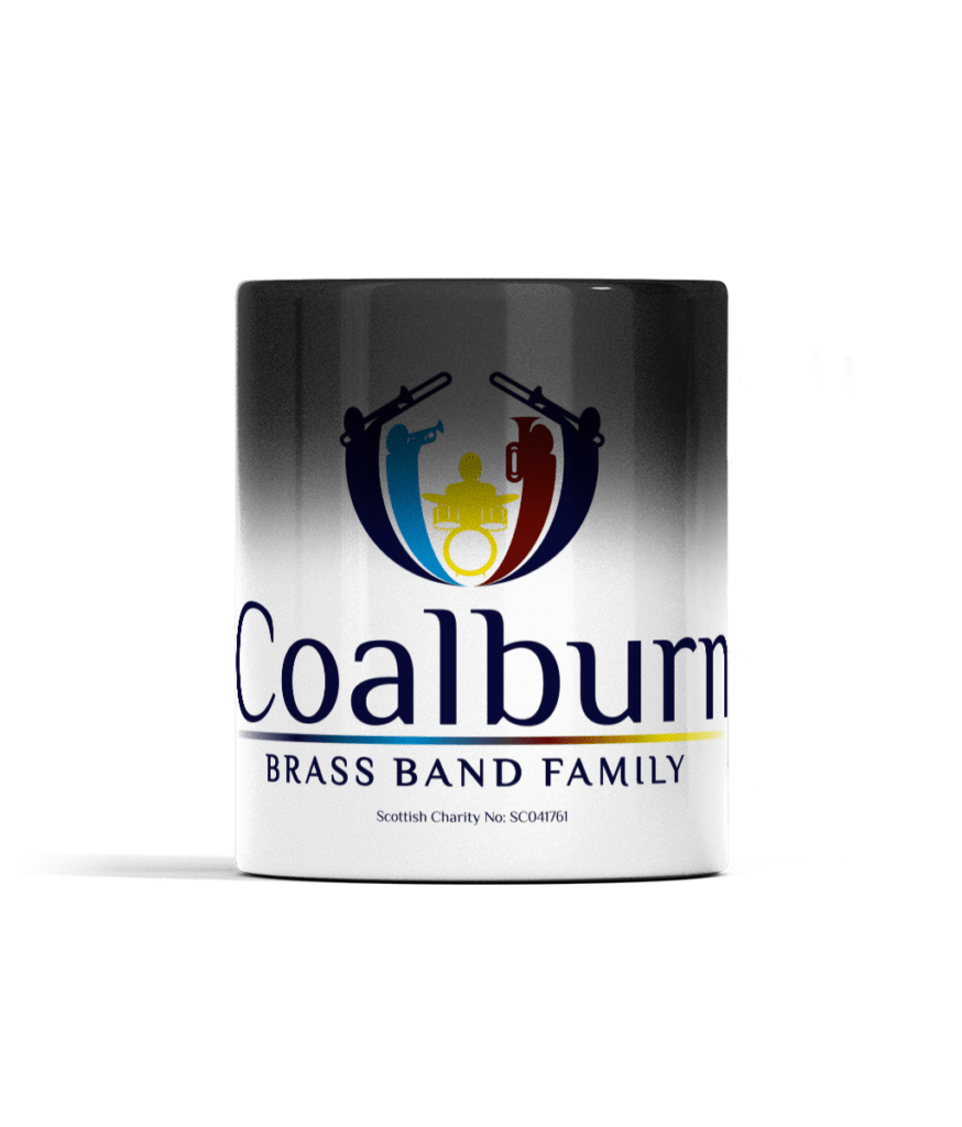 11oz Black Colour Changing Mug - Coalburn Brass Band Family