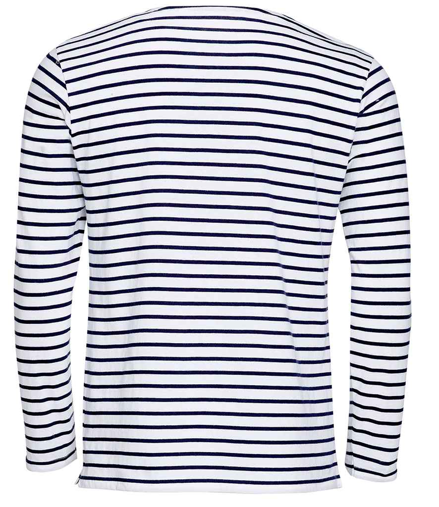 SOL'S Marine Long Sleeve Striped T-Shirt - Image 3