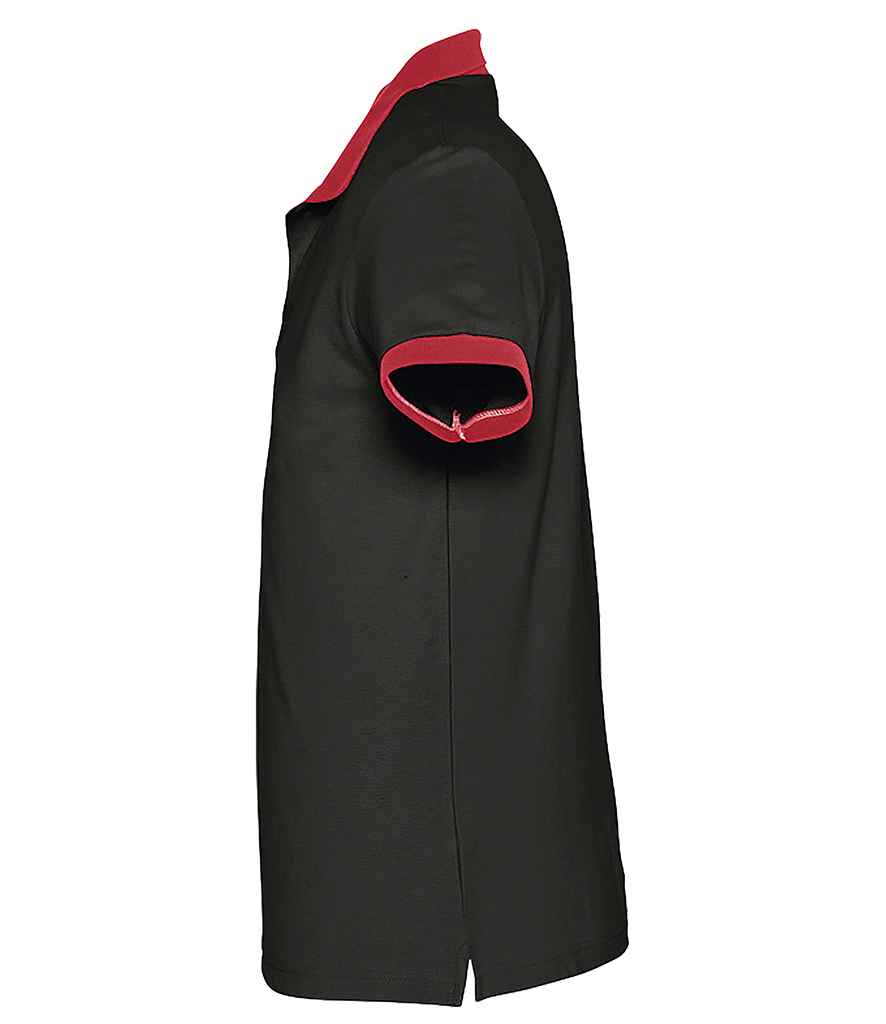 SOL'S Prince Contrast Cotton Piqué Polo Shirt - Image 3