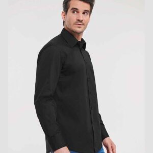 Russell Athletic Collection Long Sleeve Tailored Poplin Shirt