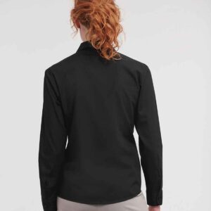 Russell Athletic Collection Ladies Long Sleeve Easy Care Poplin Shirt
