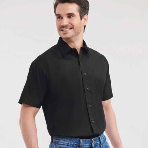 Russell Athletic Collection Short Sleeve Easy Care Poplin Shirt