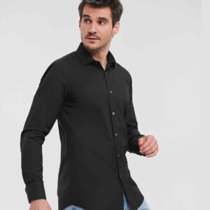 Russell Athletic Collection Long Sleeve Ultimate Stretch Shirt