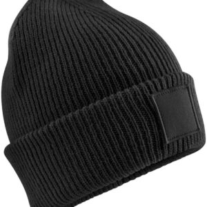 Beechfield Kids Deep Cuffed Tonal Patch Beanie