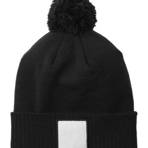 Beechfield Appliqué Patch Pom Beanie