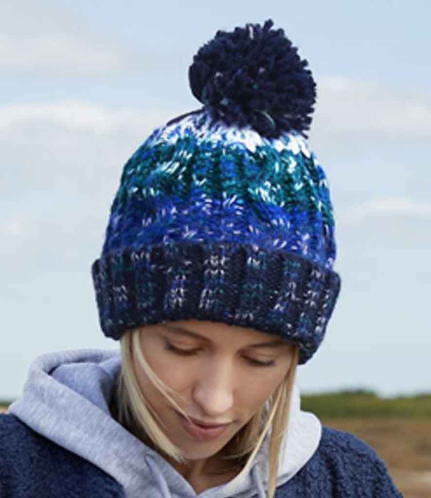 Beechfield Corkscrew Pom Pom Beanie