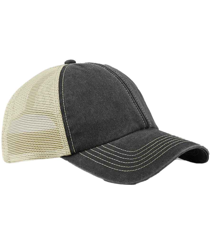 Beechfield 6 Panel Vintage Trucker Cap - Image 2