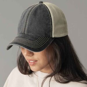 Beechfield 6 Panel Vintage Trucker Cap