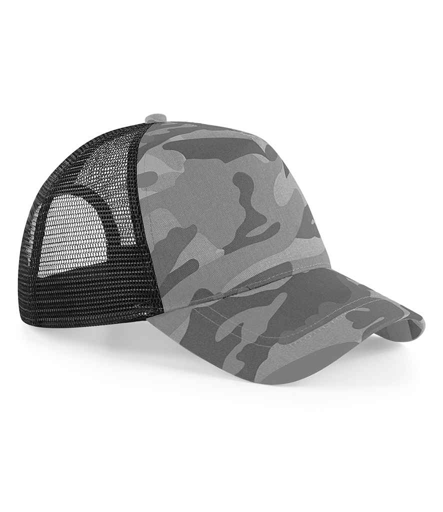 Beechfield Camo Snapback Trucker Cap - Image 2