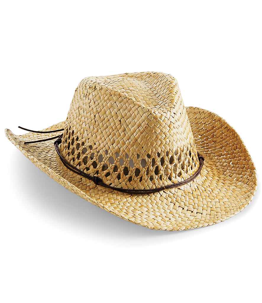 Beechfield Straw Cowboy Hat - Image 2
