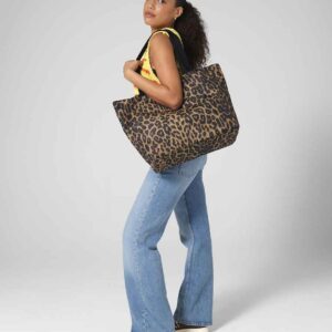 BagBase Leopard Print Carryall Tote Bag