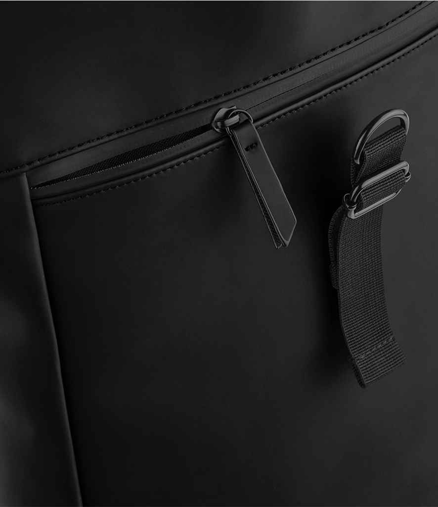 BagBase Matte PU Roll-Top Backpack - Image 4