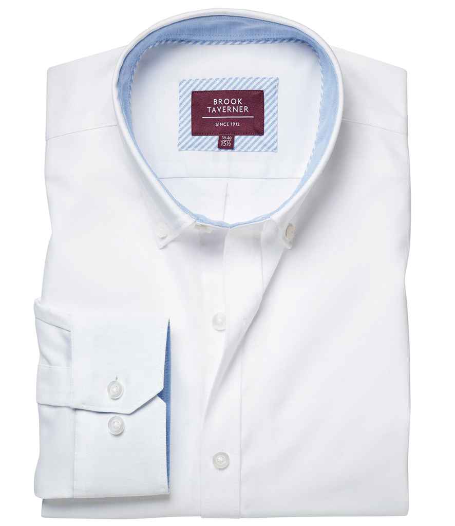 Brook Taverner Lawrence Long Sleeve Stretch Oxford Shirt - Image 2