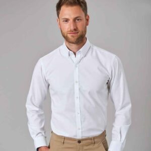 Brook Taverner Lawrence Long Sleeve Stretch Oxford Shirt
