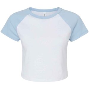 Bella Ladies Micro Rib Raglan Baby T-Shirt