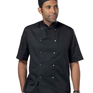 Dennys Short Sleeve Press Stud Chef's Jacket